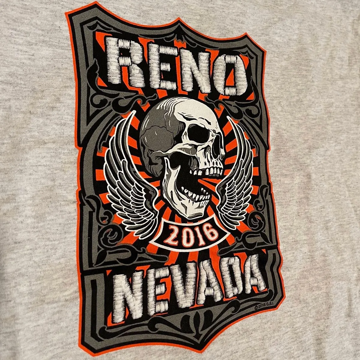 MEDIUM LIGHT GRAY - Reno Nevada Rally T-Shirt (#ts044)