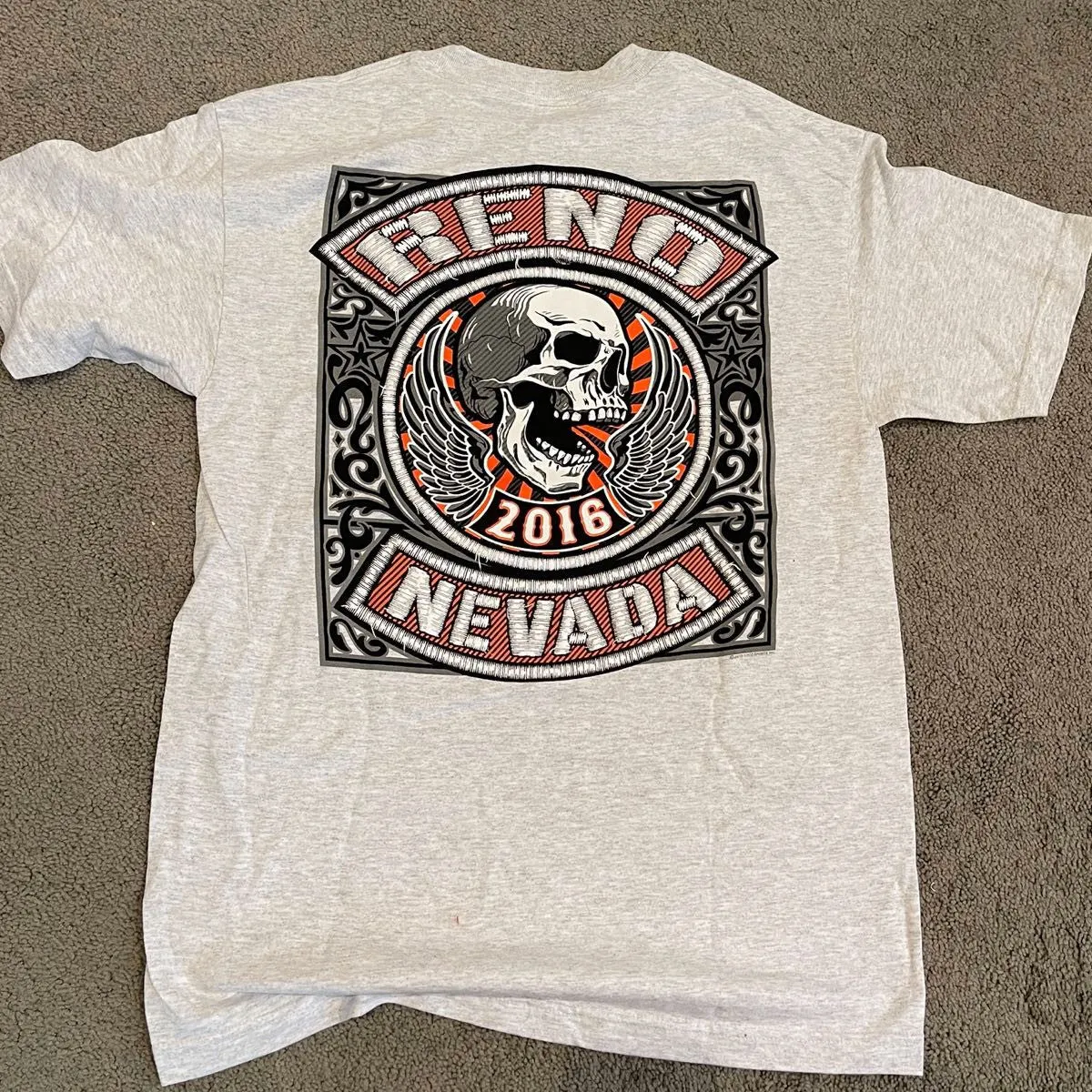 MEDIUM LIGHT GRAY - Reno Nevada Rally T-Shirt (#ts044)