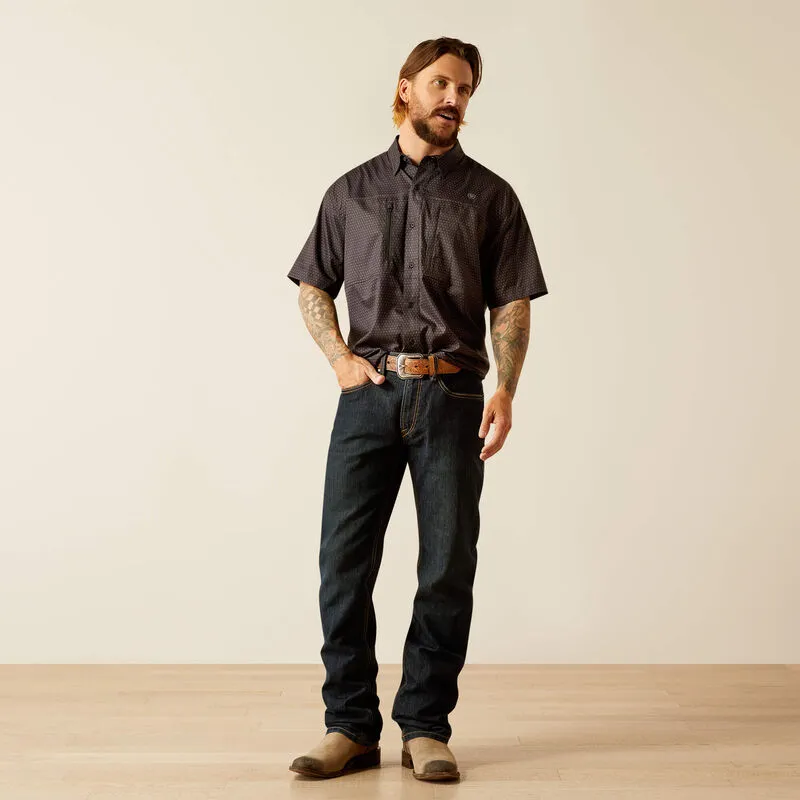 Men's Ariat VentTEK Classic Fit Shirt - Black Print