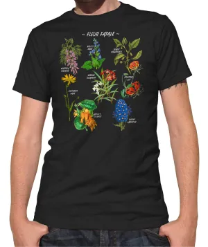 Men's Fleur Fatale Toxic Botanical Chart T-Shirt