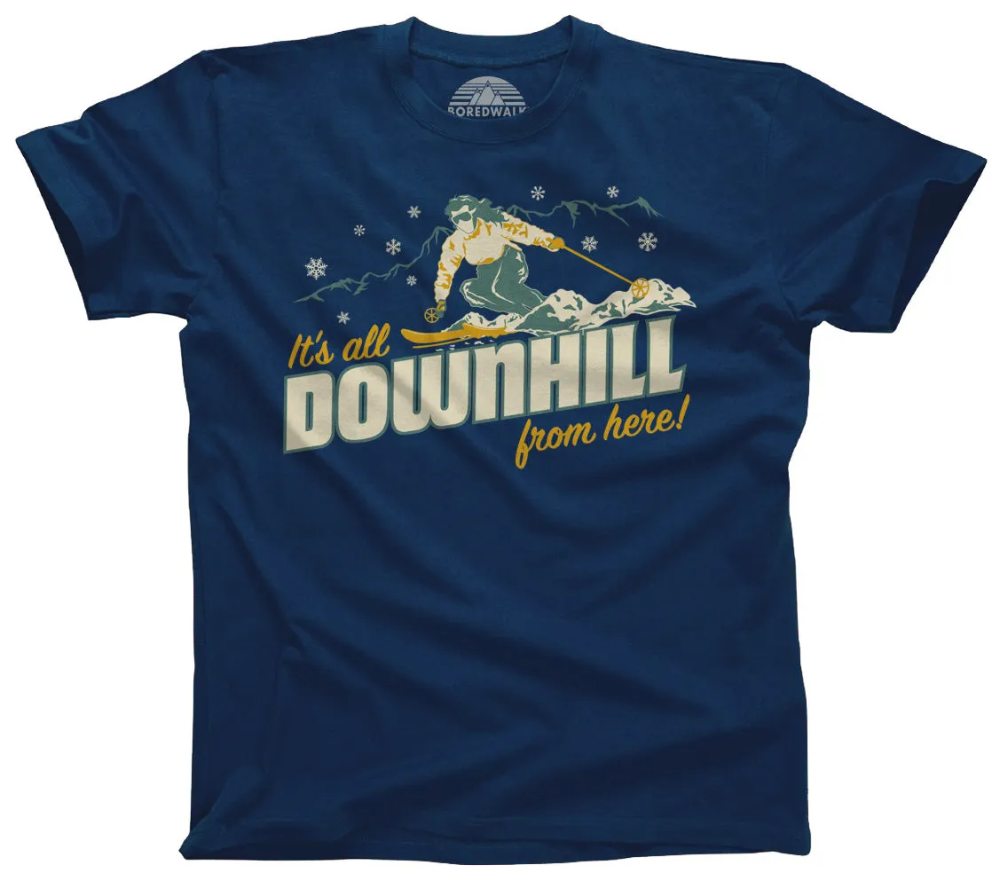 Men's It's All Downhill From Here T-Shirt