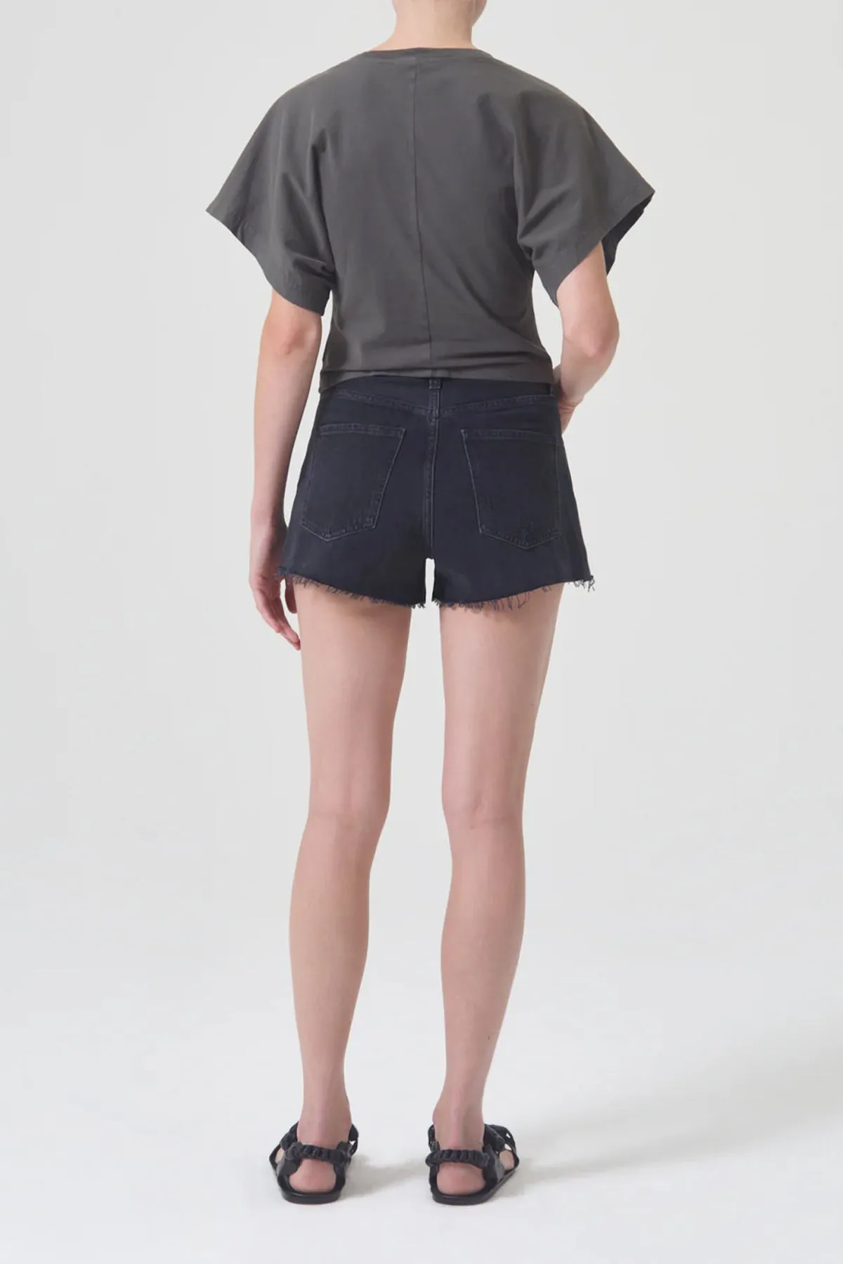 Mila Vintage High Rise Short in Slow Burn