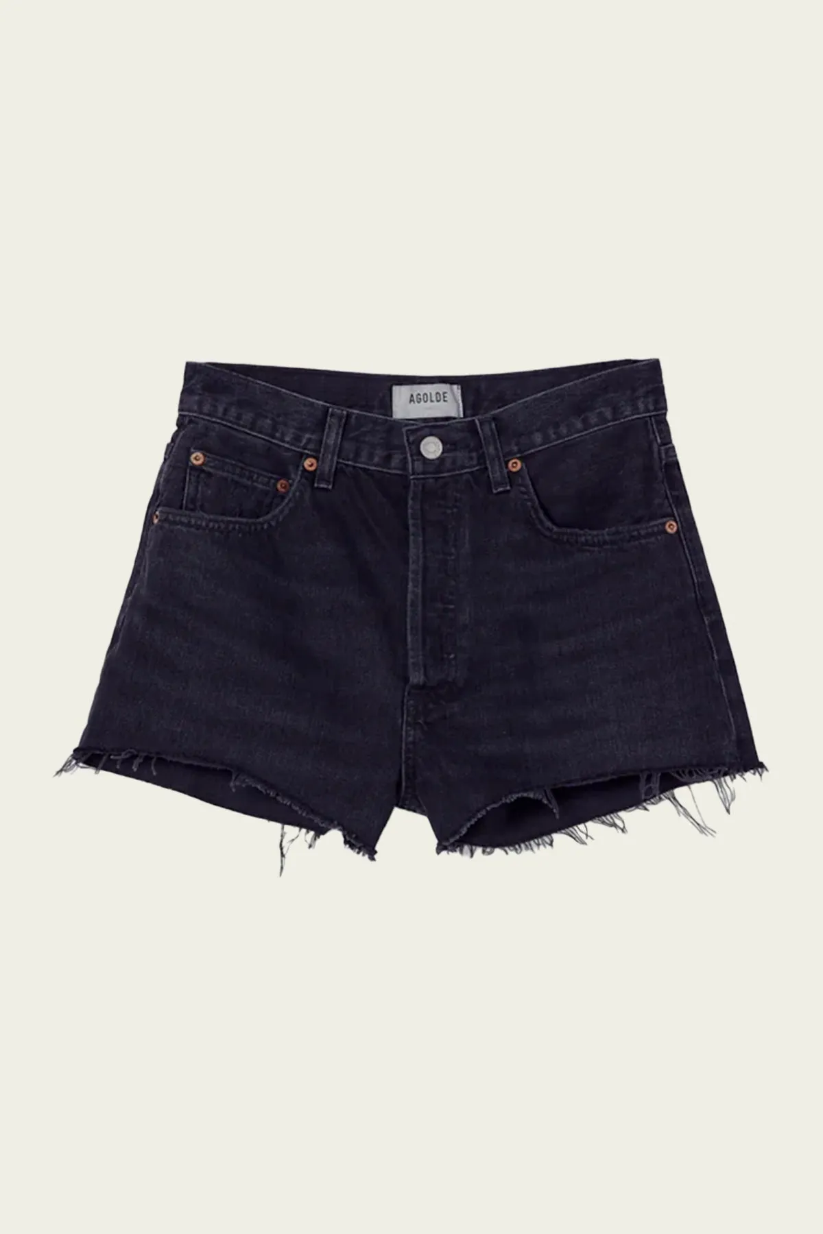 Mila Vintage High Rise Short in Slow Burn