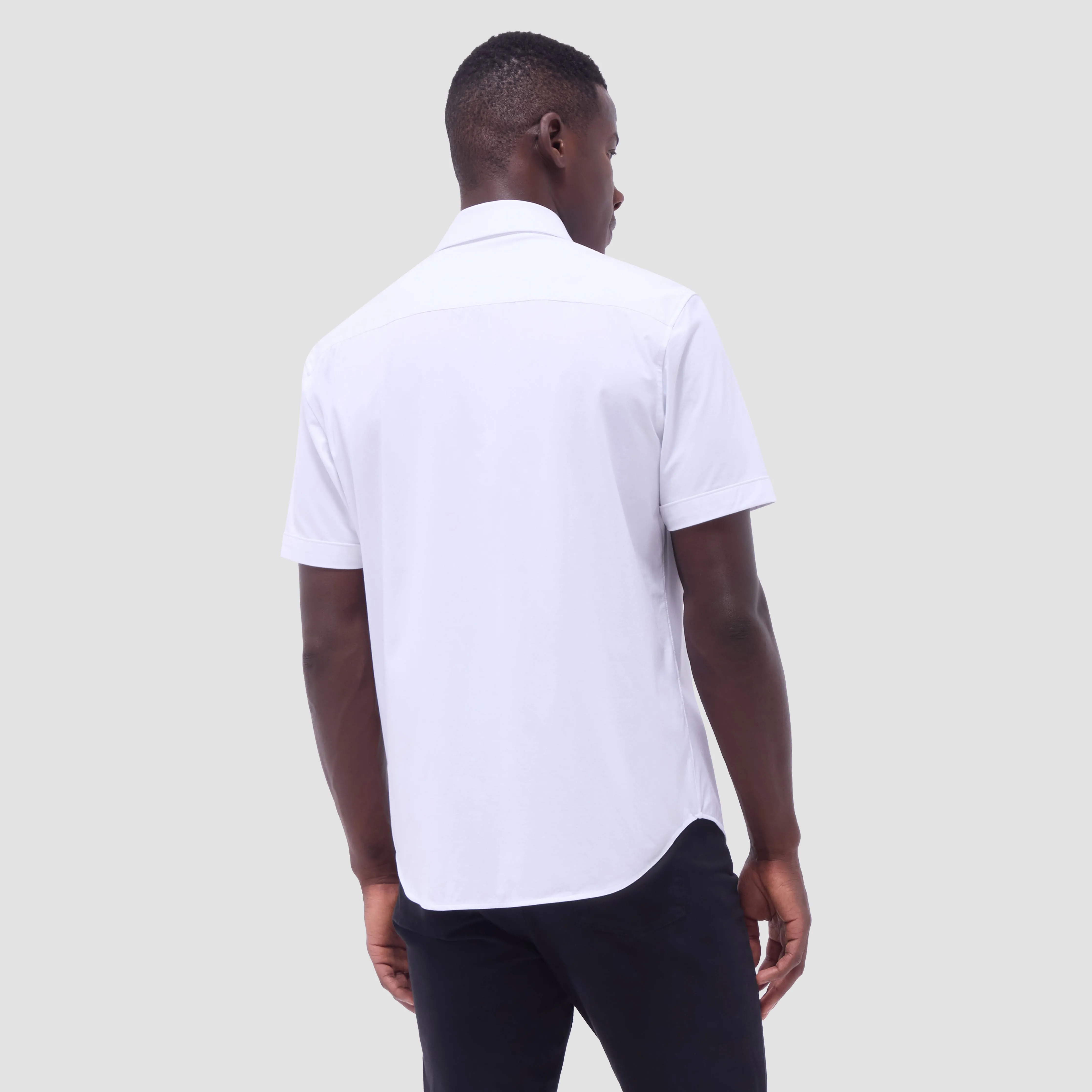 Miles Solid OoohCotton Short Sleeve Shirt
