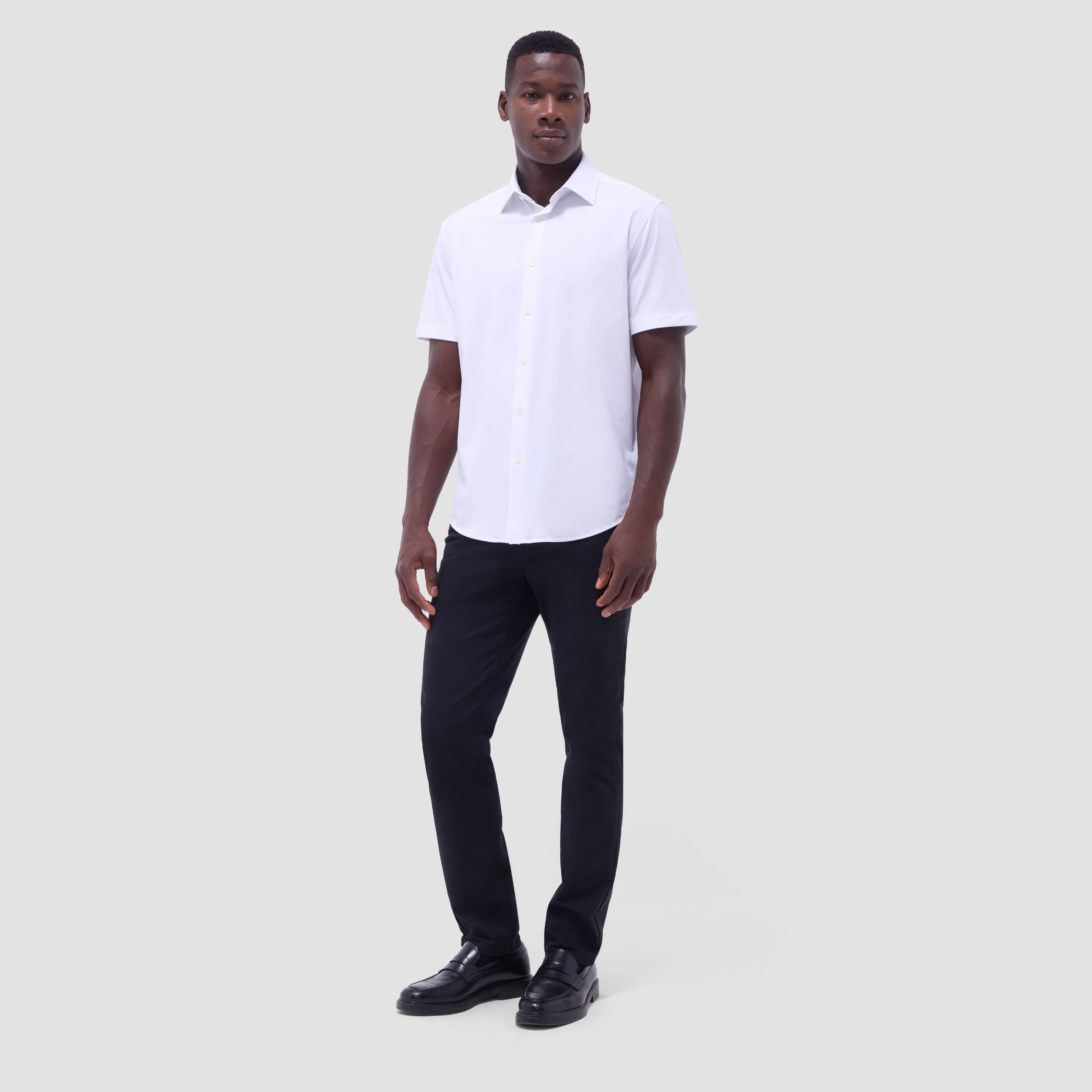 Miles Solid OoohCotton Short Sleeve Shirt