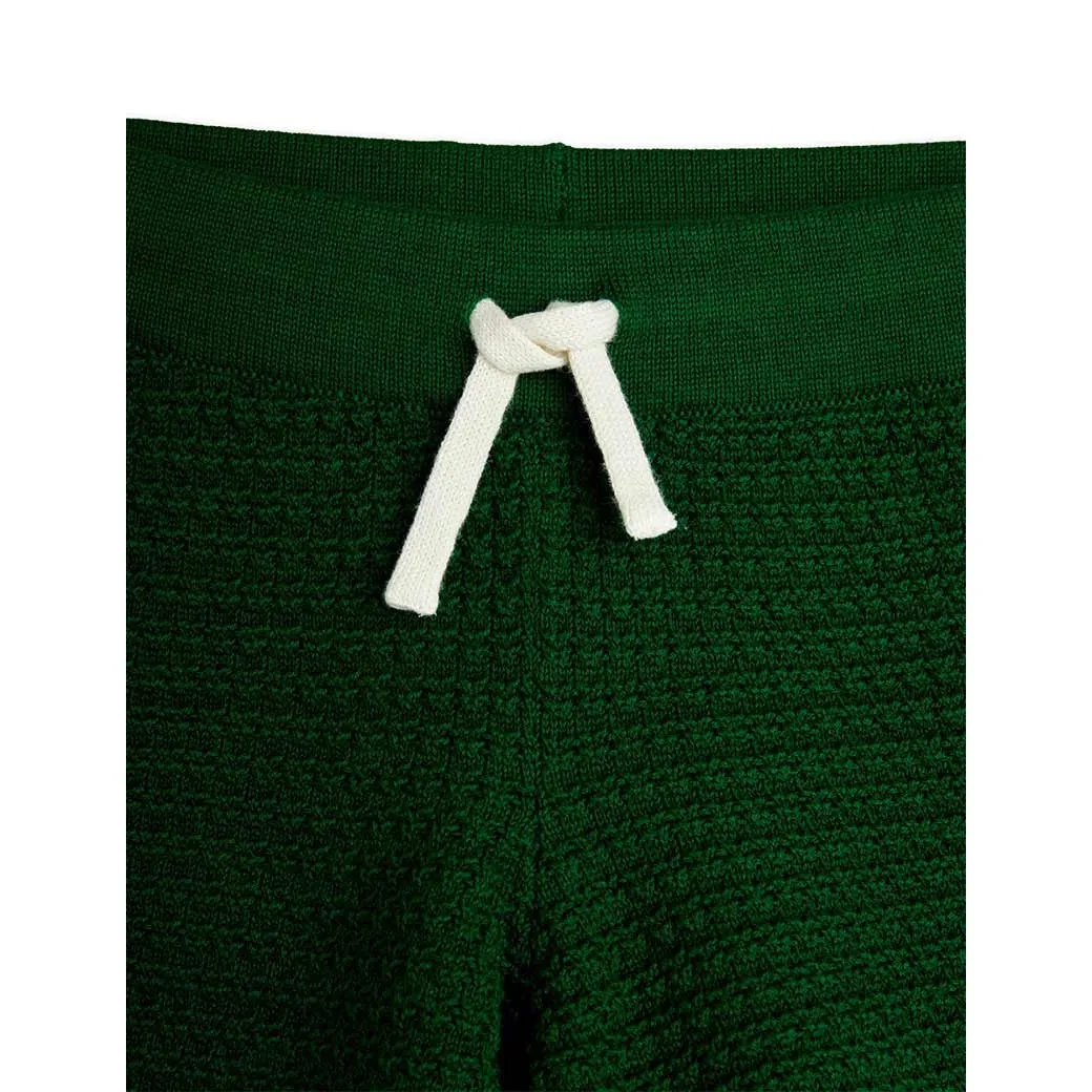 Mini Rodini - Crochet knit shorts - green