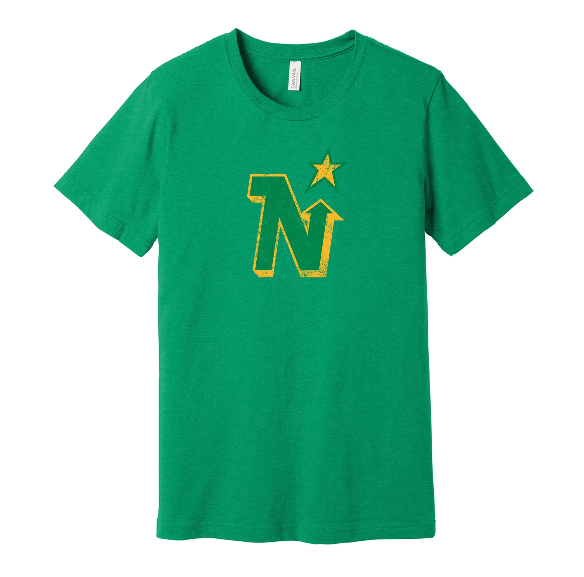 Minnesota Hockey Distressed Logo Shirt - Defunct Sports Team - Celebrate Minnesota Heritage and History - Hyper Than Hype
