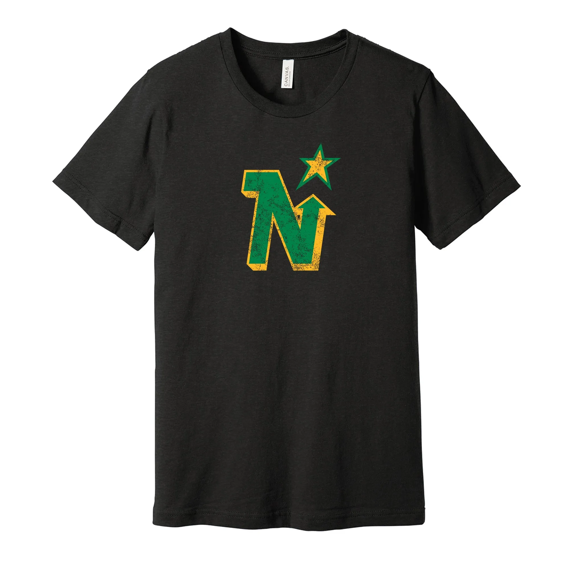 Minnesota Hockey Distressed Logo Shirt - Defunct Sports Team - Celebrate Minnesota Heritage and History - Hyper Than Hype