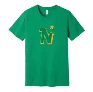 Minnesota Hockey Distressed Logo Shirt - Defunct Sports Team - Celebrate Minnesota Heritage and History - Hyper Than Hype
