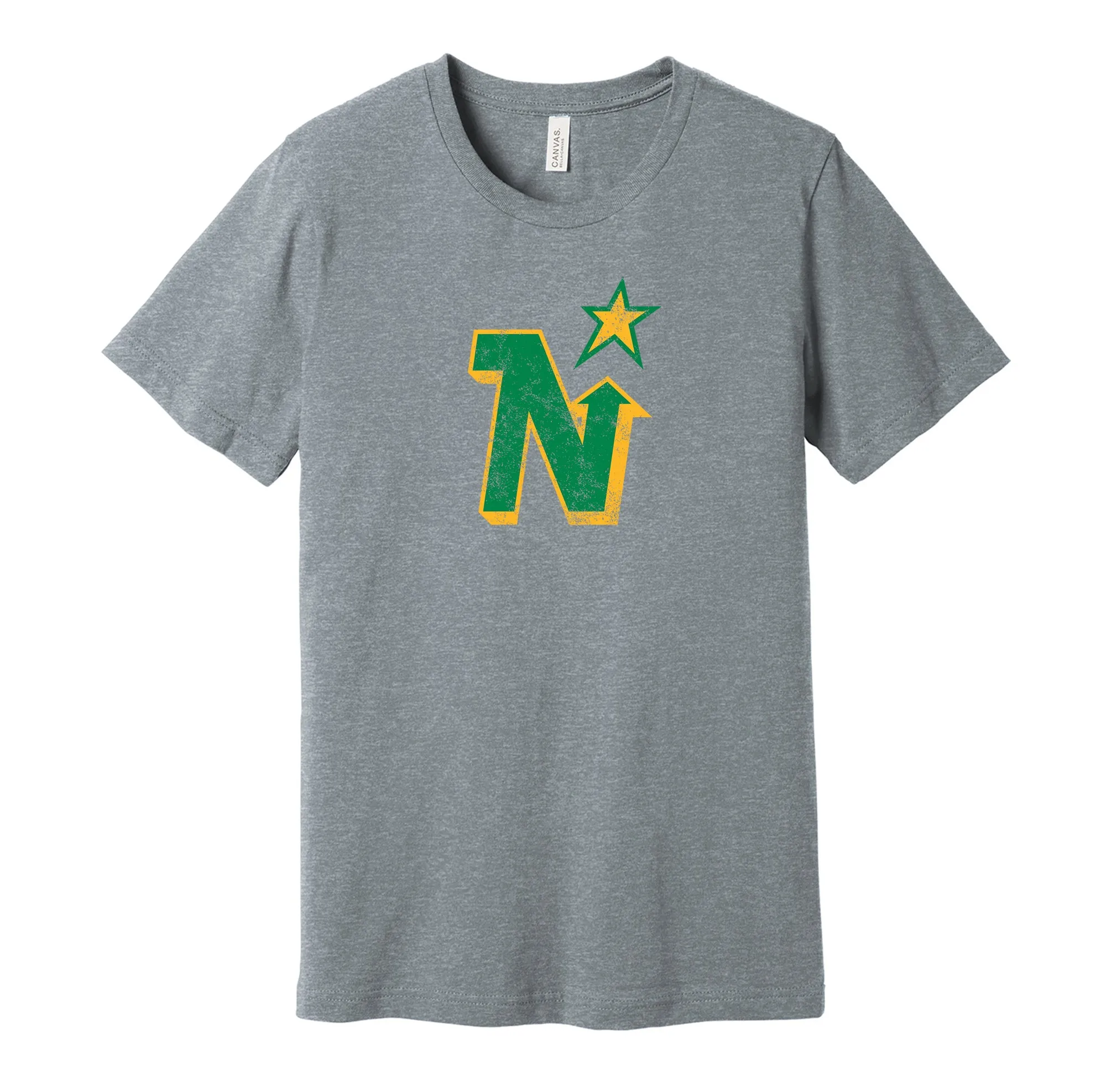 Minnesota Hockey Distressed Logo Shirt - Defunct Sports Team - Celebrate Minnesota Heritage and History - Hyper Than Hype