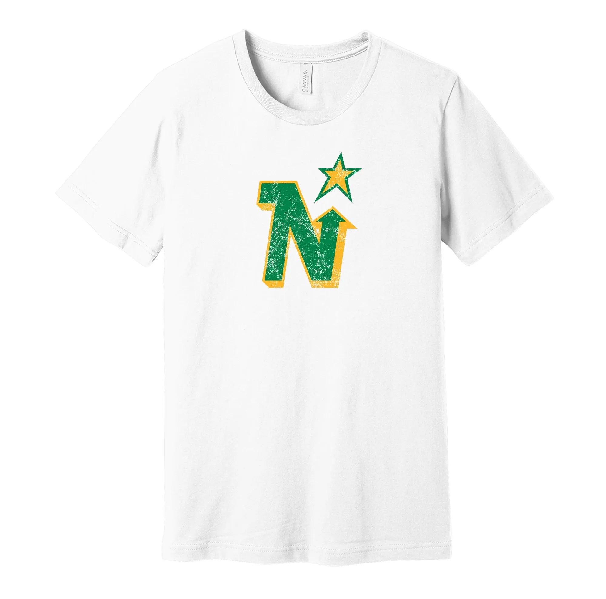 Minnesota Hockey Distressed Logo Shirt - Defunct Sports Team - Celebrate Minnesota Heritage and History - Hyper Than Hype