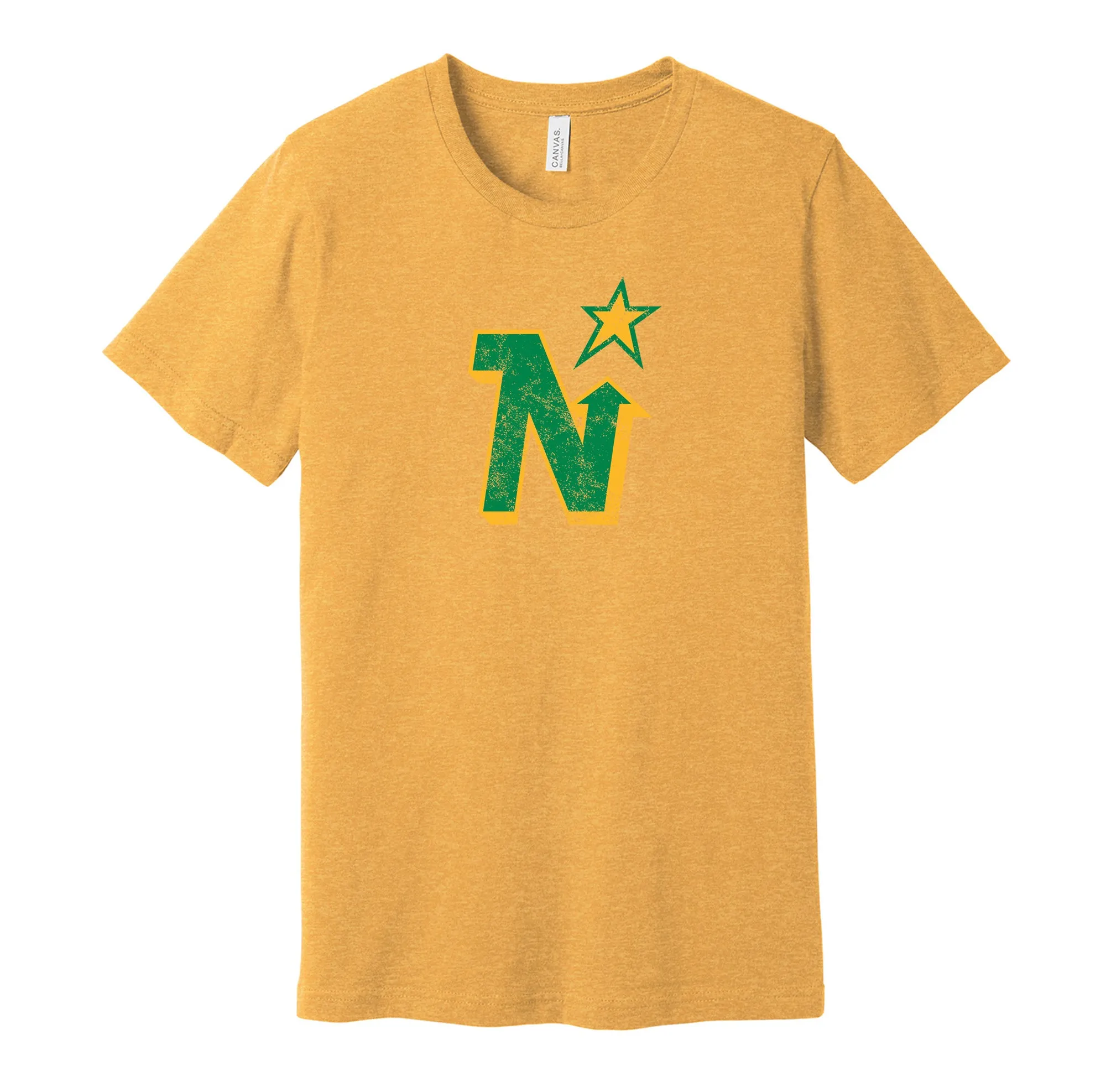Minnesota Hockey Distressed Logo Shirt - Defunct Sports Team - Celebrate Minnesota Heritage and History - Hyper Than Hype