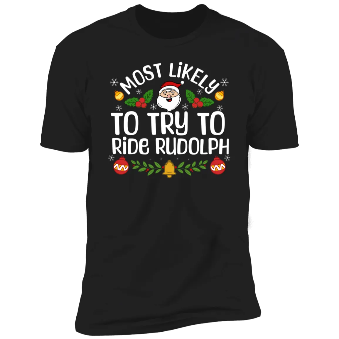 Most Likely to Roast Rudolph & Rudolph Deluxe Couples Tees