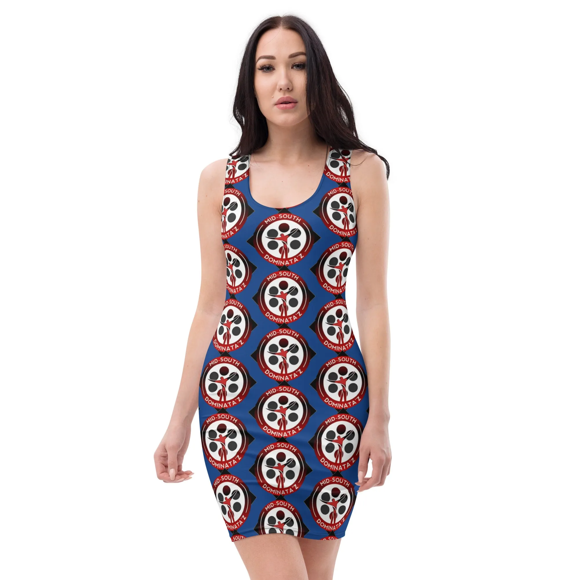 MSD Collection Fitted Dress (Blue)