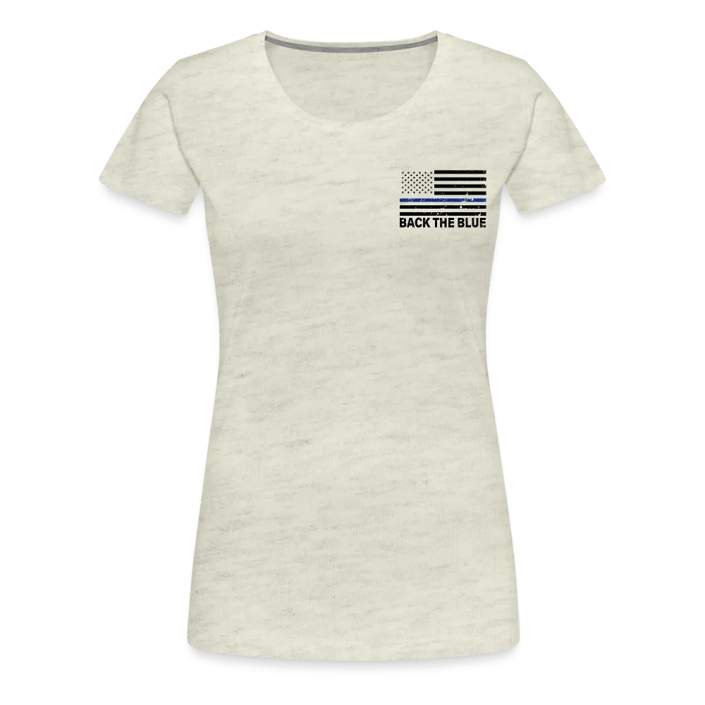 My Favorite Police Officer Calls Me Mom Women’s Premium T-Shirt (CK4138) Female officer