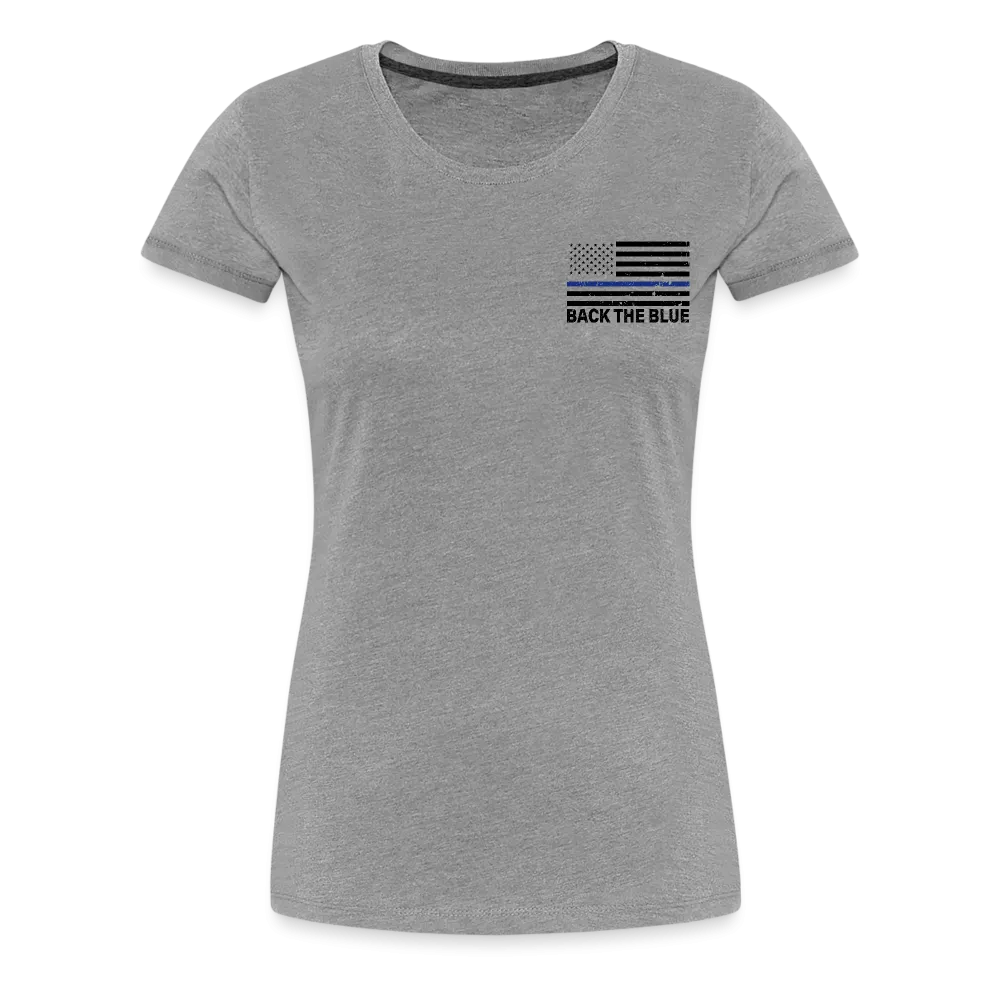 My Favorite Police Officer Calls Me Mom Women’s Premium T-Shirt (CK4138) Female officer