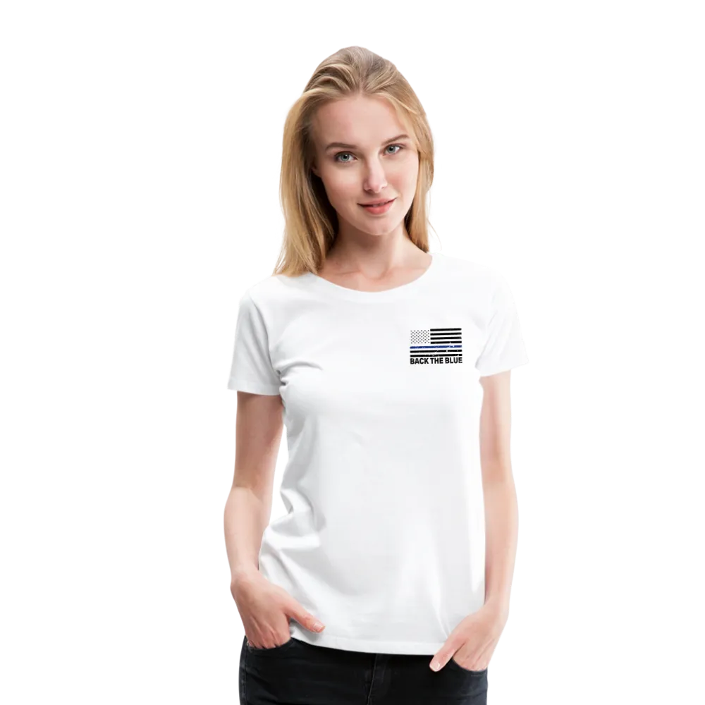 My Favorite Police Officer Calls Me Mom Women’s Premium T-Shirt (CK4138) Female officer