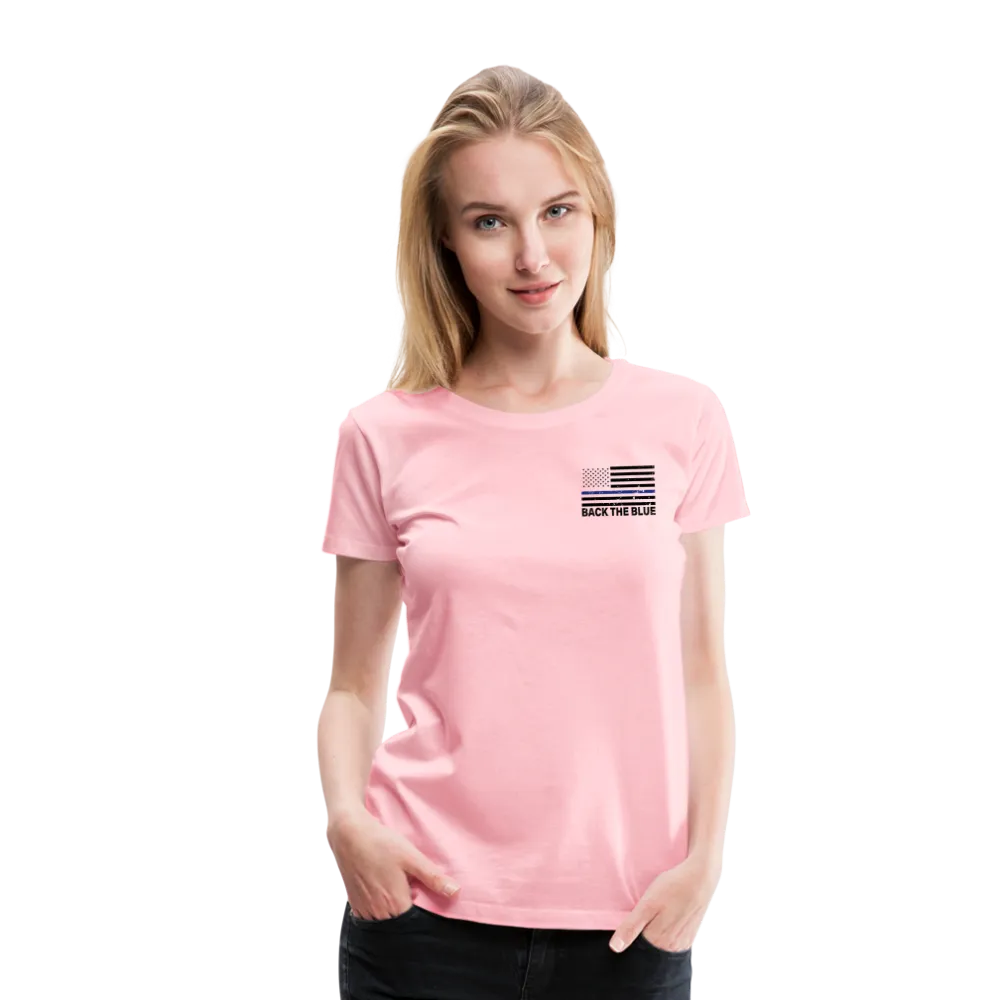 My Favorite Police Officer Calls Me Mom Women’s Premium T-Shirt (CK4138) Female officer