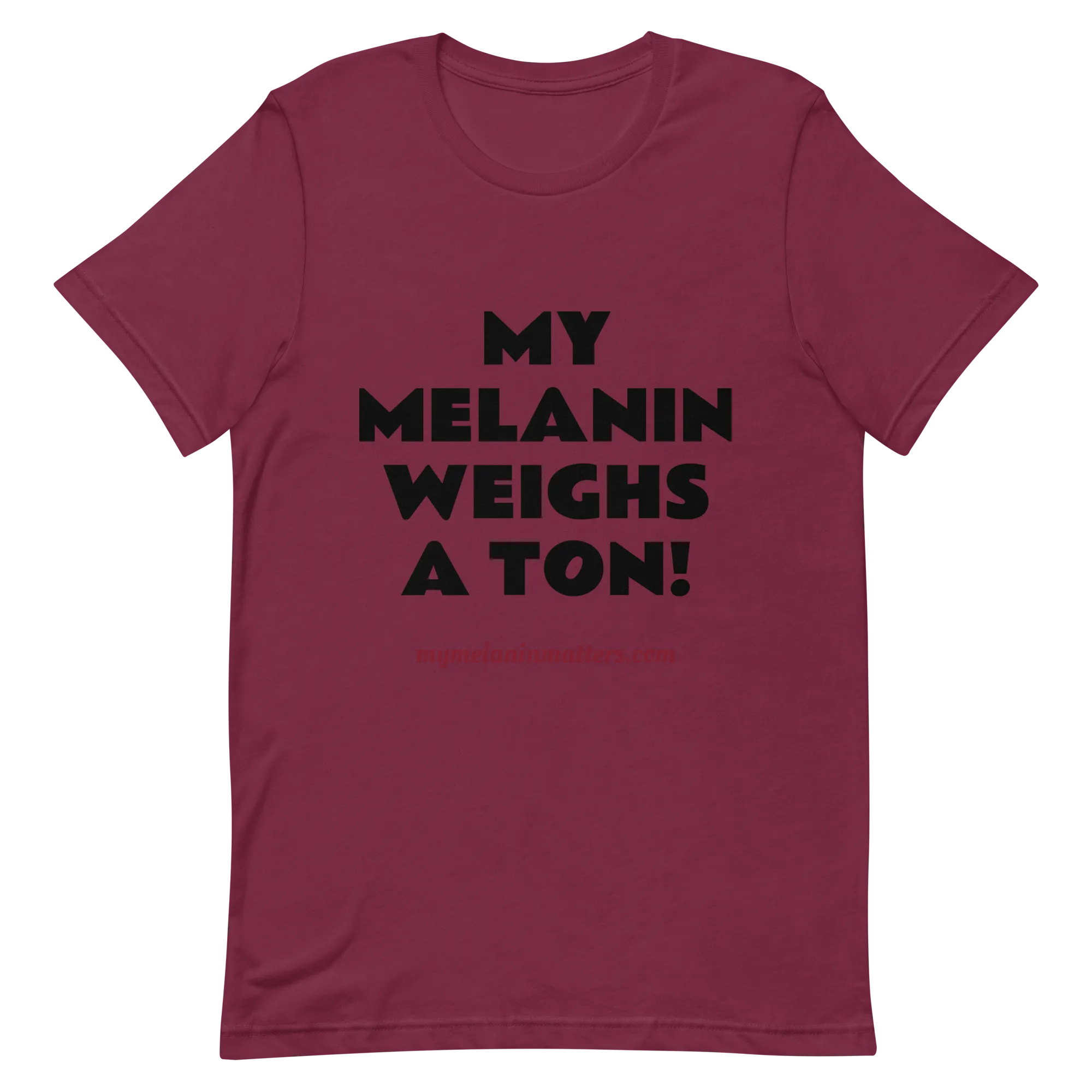 My Melanin Weighs A Ton/ Don't Shoot! - HIGH QUALITY Short-Sleeve Unisex T-Shirt (pastel)