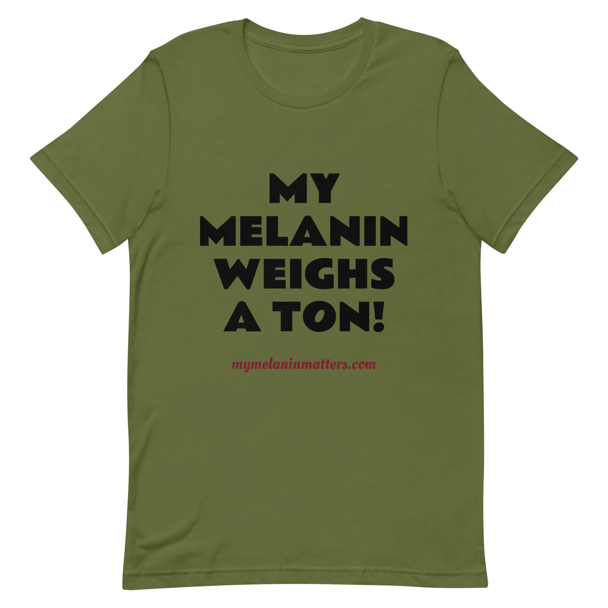My Melanin Weighs A Ton/ Don't Shoot! - HIGH QUALITY Short-Sleeve Unisex T-Shirt (pastel)