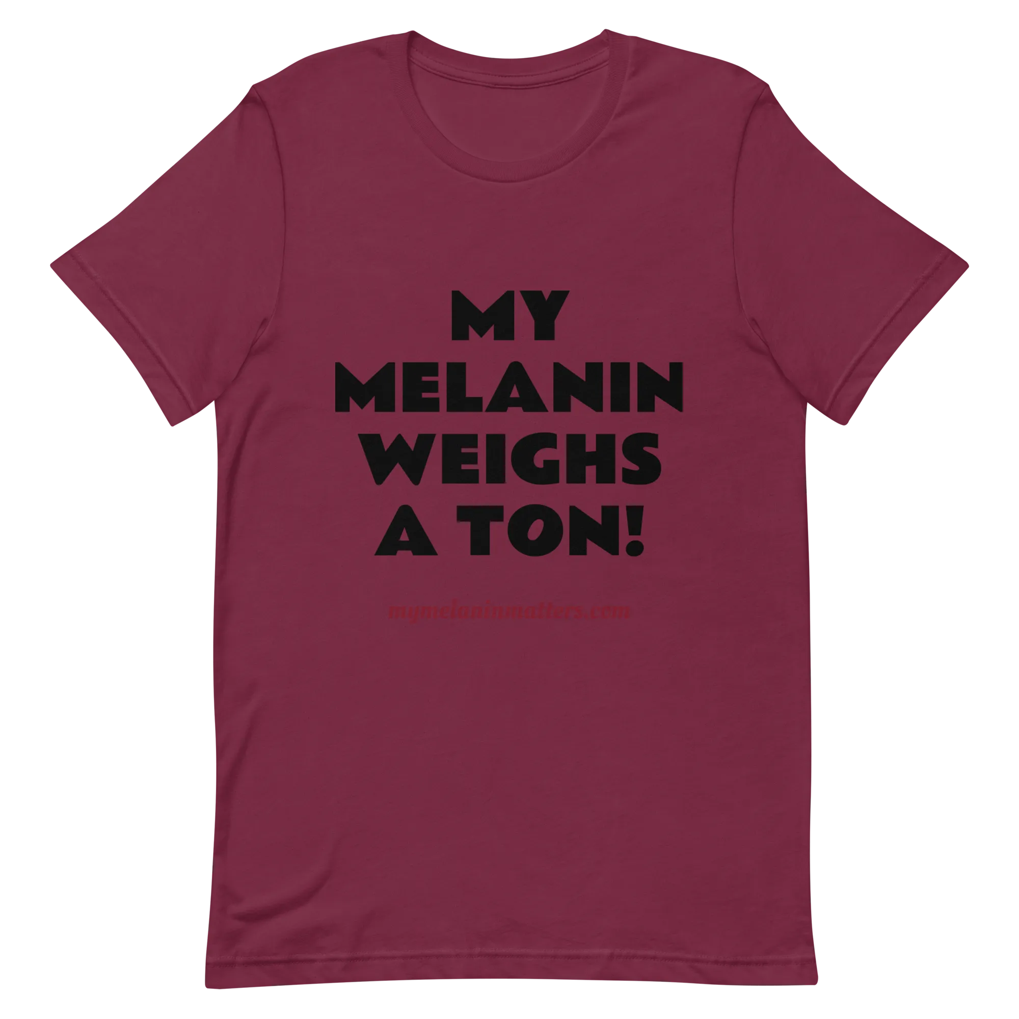 My Melanin Weighs A Ton/ Don't Shoot! - HIGH QUALITY Short-Sleeve Unisex T-Shirt (pastel)