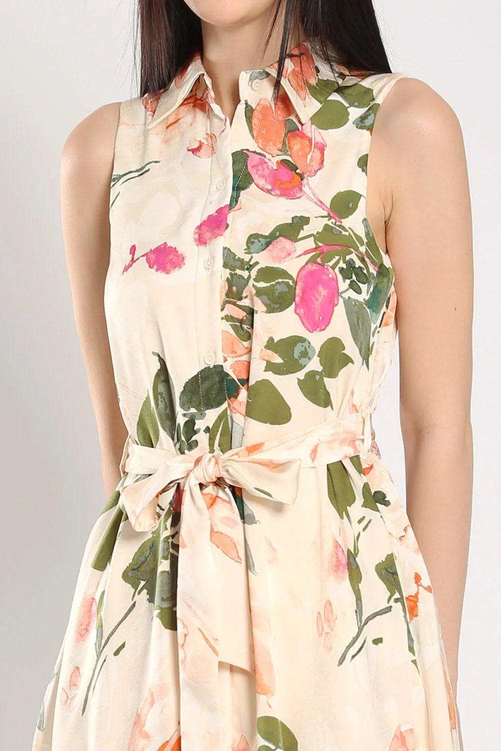 Nara Midi Dress in Floral Prints