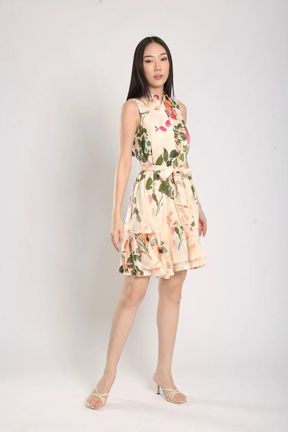 Nara Midi Dress in Floral Prints