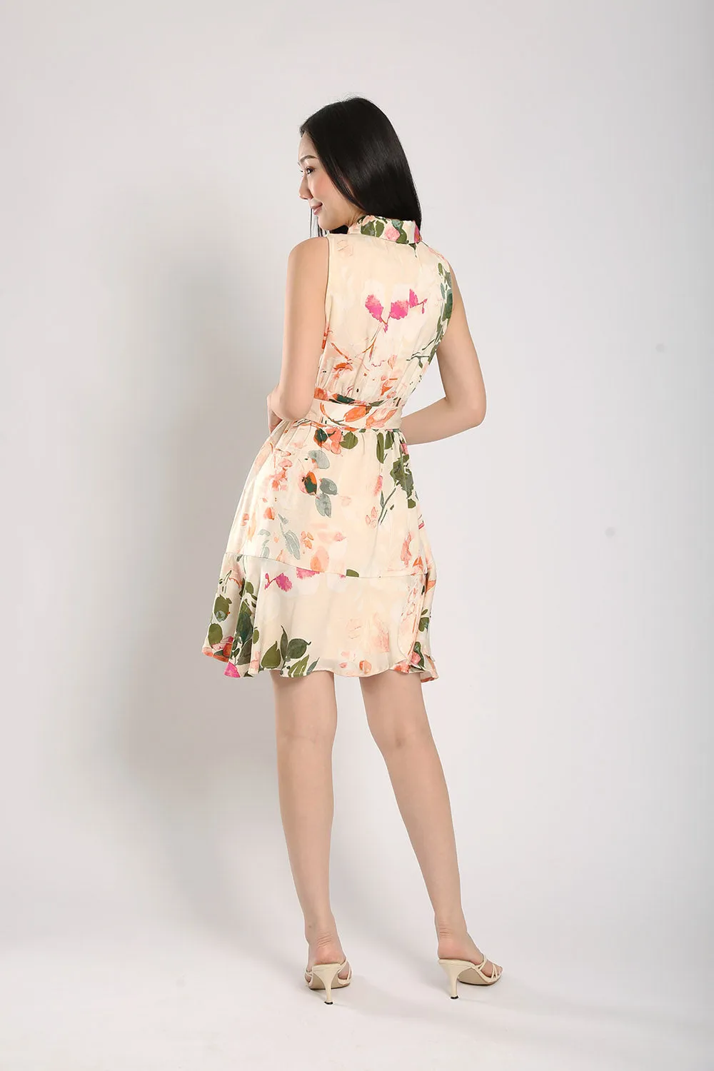 Nara Midi Dress in Floral Prints