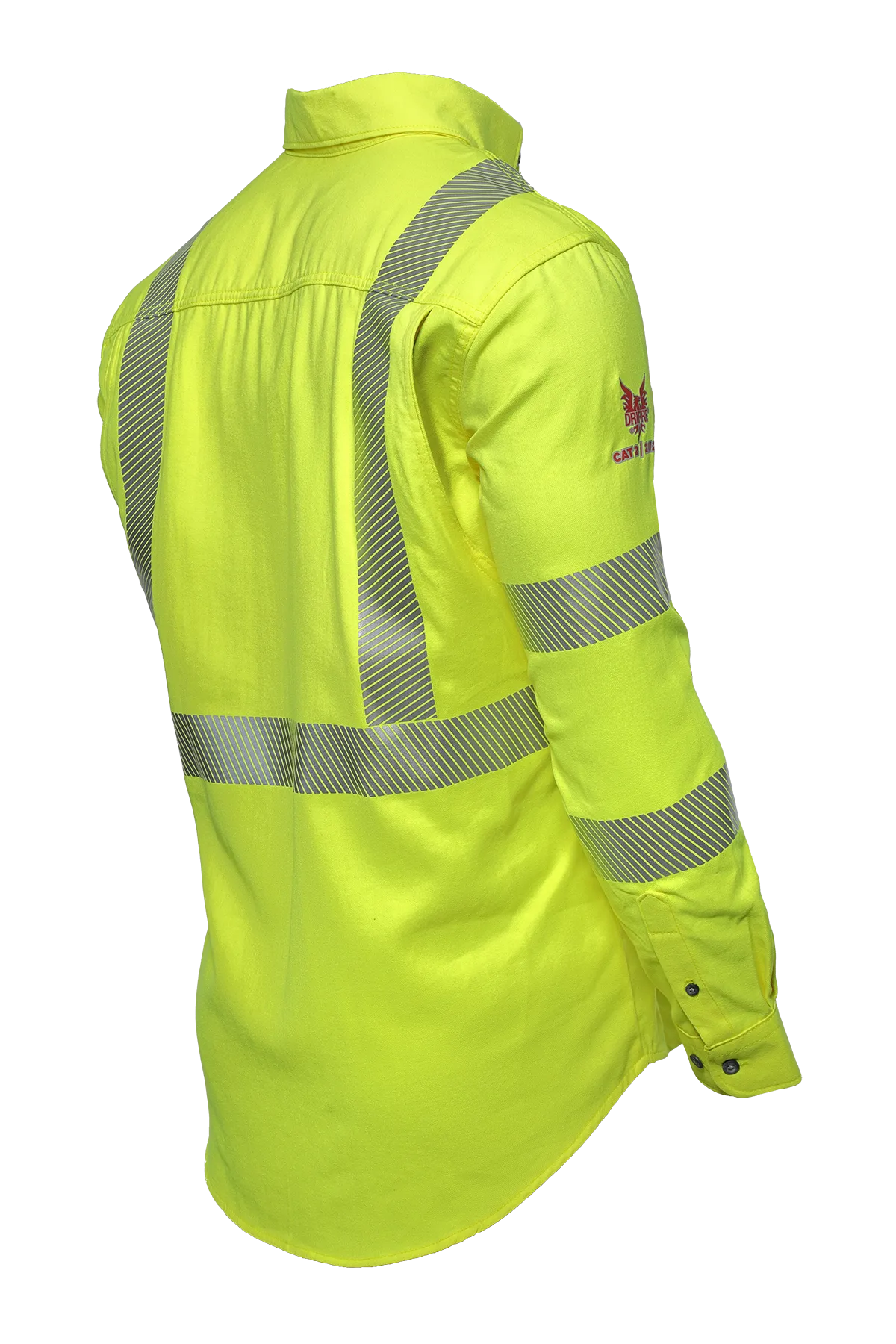 National Safety Apparel Drifire FR Hi Vis Vented Shirt, Type R Class 3, 8.9 cal/cm²