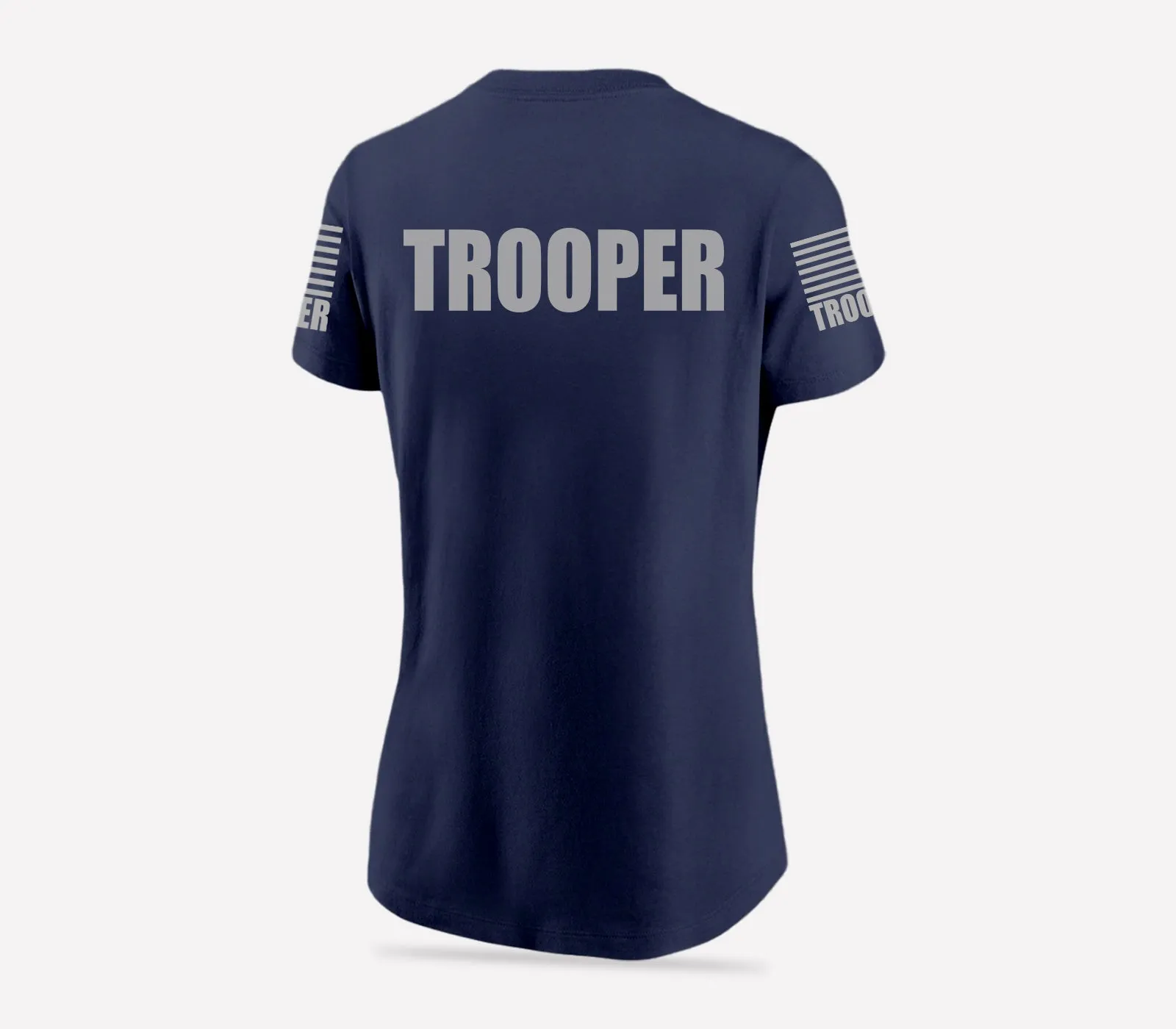 Navy Blue Trooper Women's Shirt - Short Sleeve (Gray)