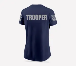 Navy Blue Trooper Women's Shirt - Short Sleeve (Gray)