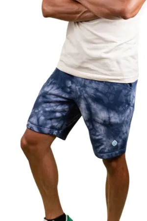 Navy Tide Tie-Dye Shorts