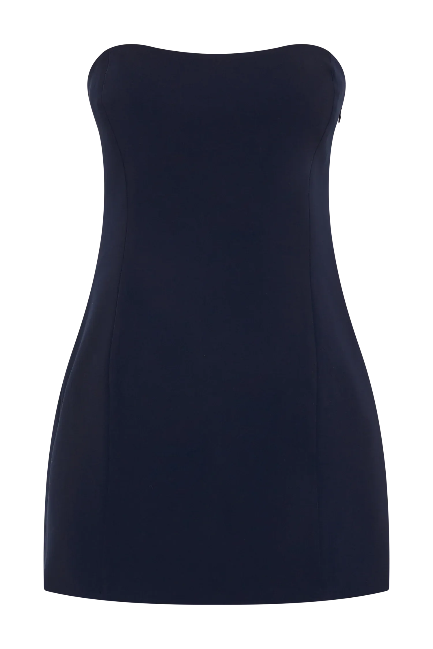Neeka Strapless Bow Back Mini Dress - Navy