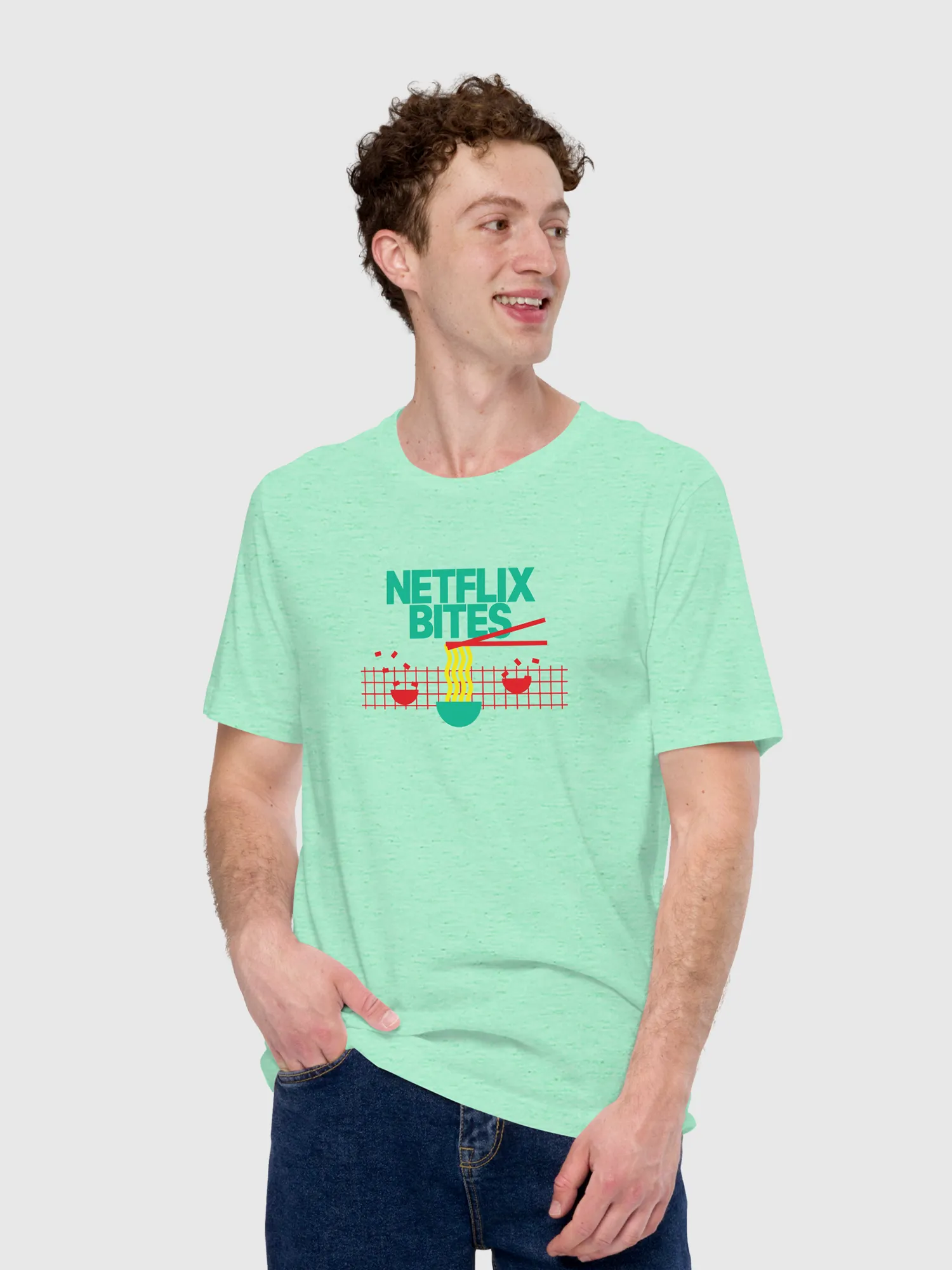 Netflix Bites Exclusive Noodles Unisex T-Shirt [Mint]