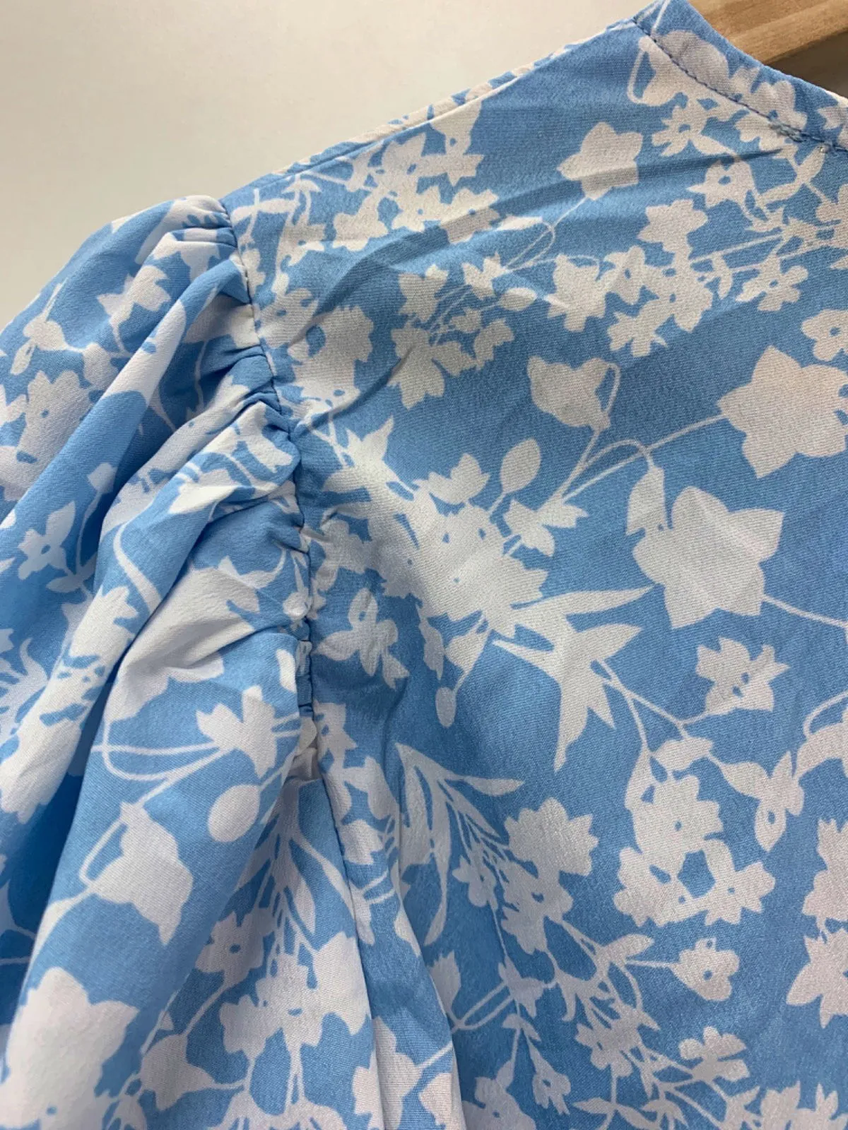 Never Fully Dressed Blue White Floral Dress UK 10