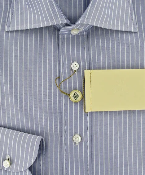 New $425 Borrelli Light Blue Shirt 16 / 41