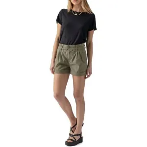 NEW SANCTUARY elastic waist cuffed short in burnt olive
