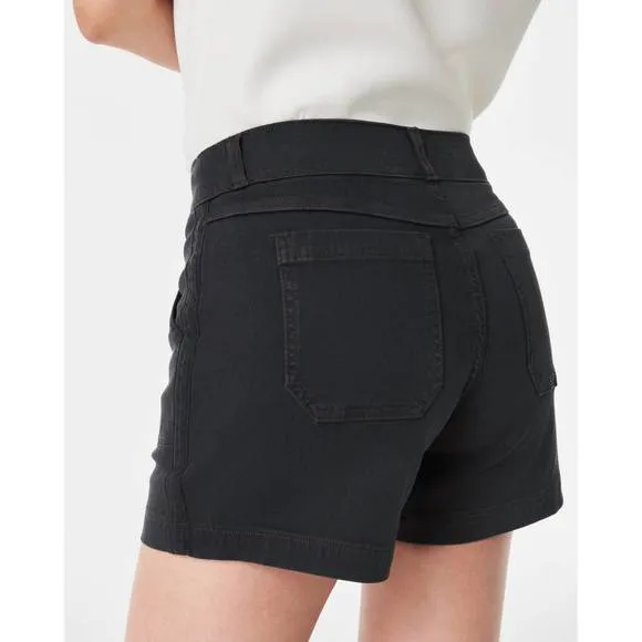 NEW SPANX twill shorts in black