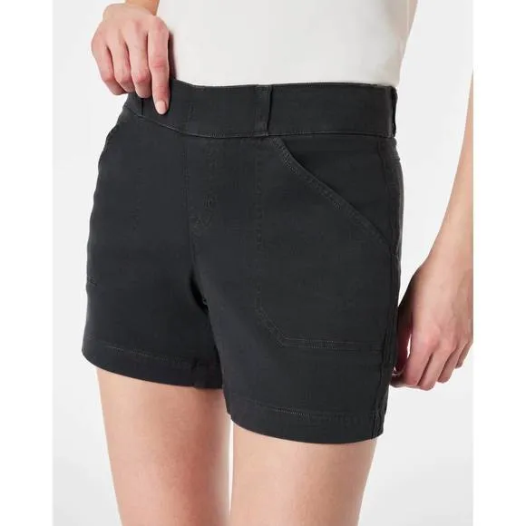 NEW SPANX twill shorts in black