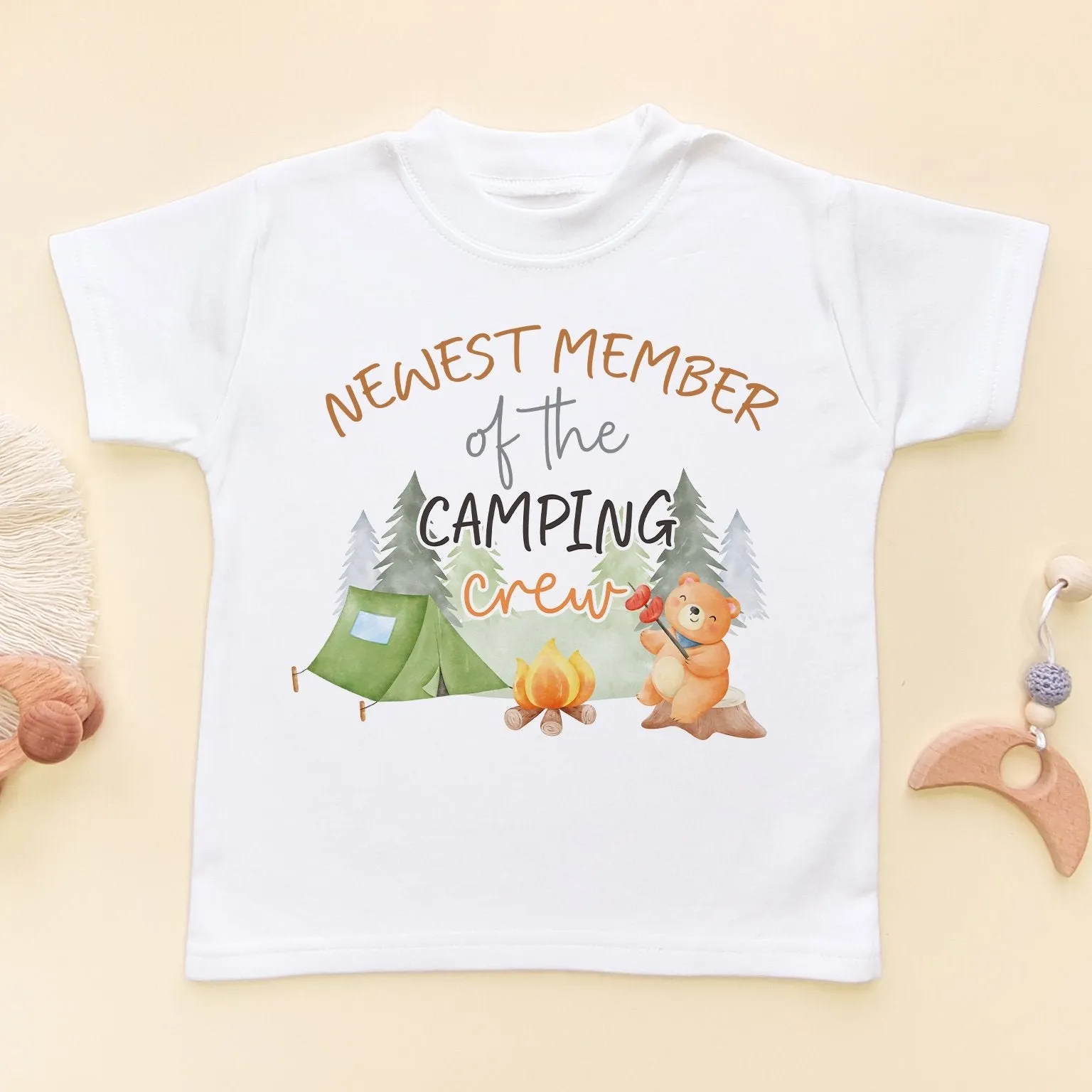 Newest Member Of The Camping Crew Toddler & Kids T Shirt
