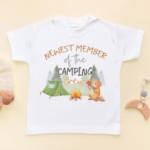 Newest Member Of The Camping Crew Toddler & Kids T Shirt