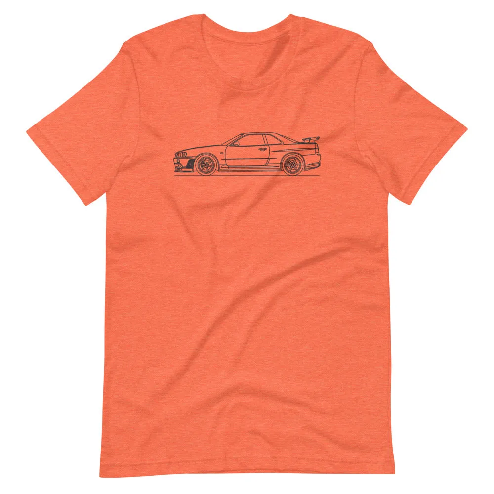 Nissan Skyline GT-R R34 silhouette T-shirt