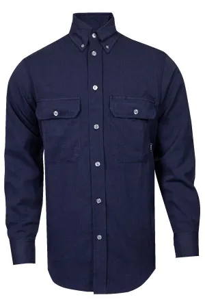 NSA 6 oz. CARBONCOMFORT™ FR Work Shirt Navy - 9.3 Cal (SHR-DWWS02-NB)