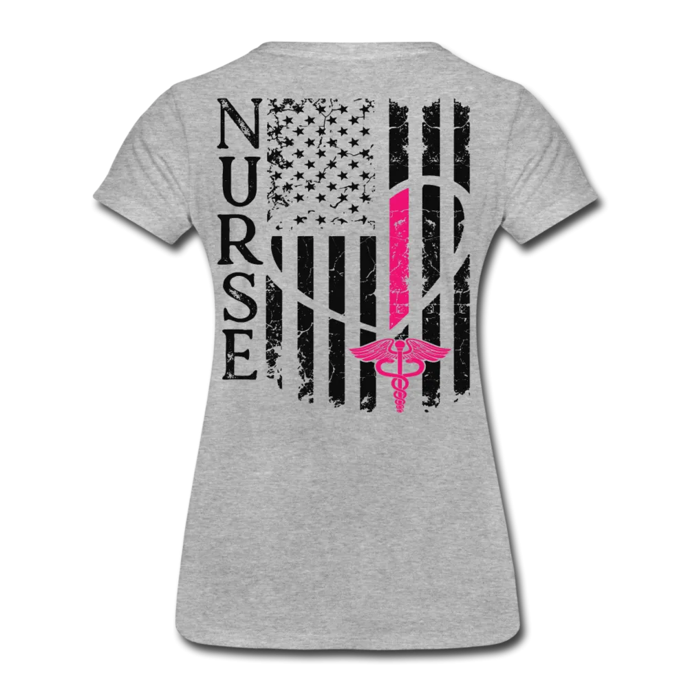 Nurse Flag Women’s Premium T-Shirt (CK1213) Updated
