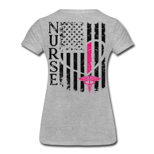 Nurse Flag Women’s Premium T-Shirt (CK1213) Updated