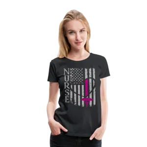 Nurse Flag Women’s Premium T-Shirt (CK1395)