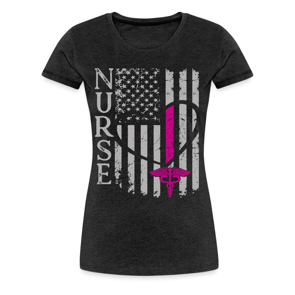 Nurse Flag Women’s Premium T-Shirt (CK1395)