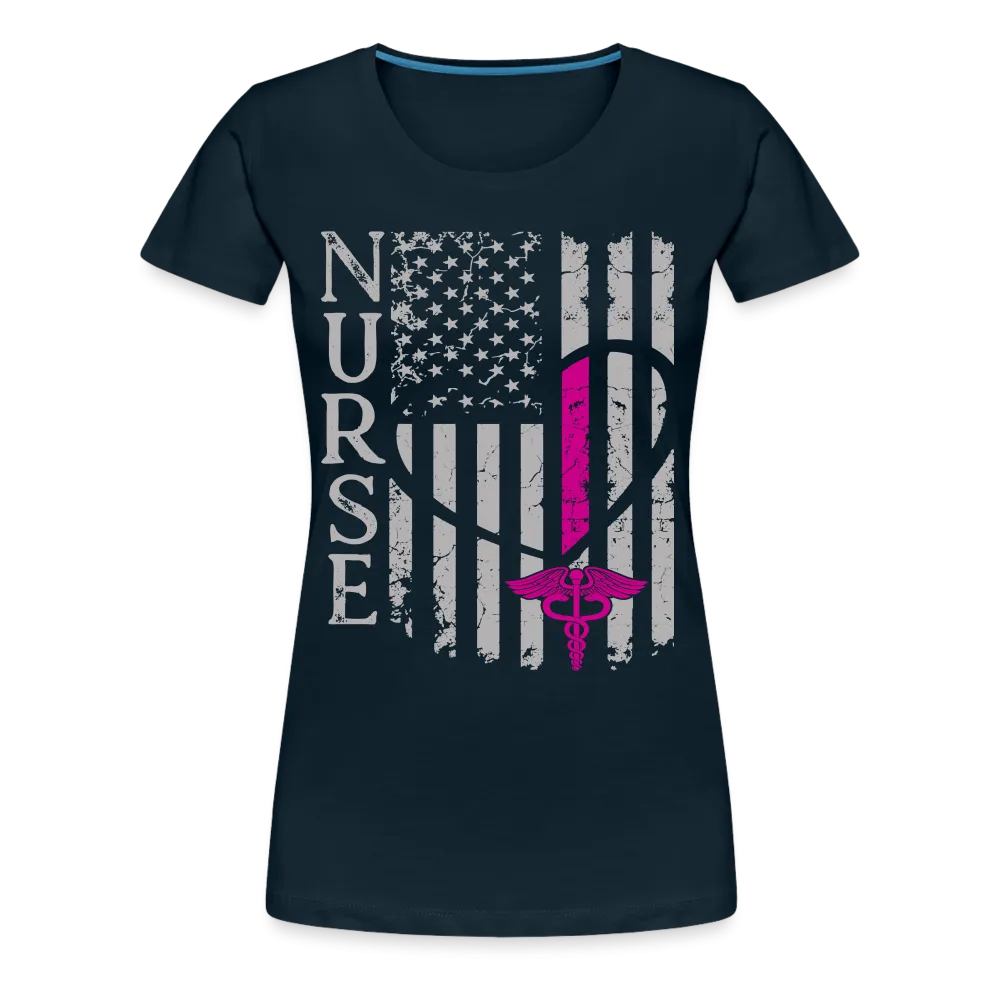 Nurse Flag Women’s Premium T-Shirt (CK1395)