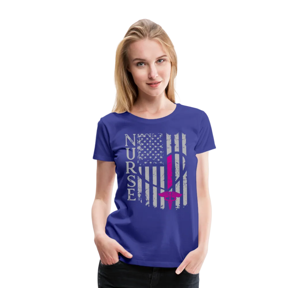 Nurse Flag Women’s Premium T-Shirt (CK1395)