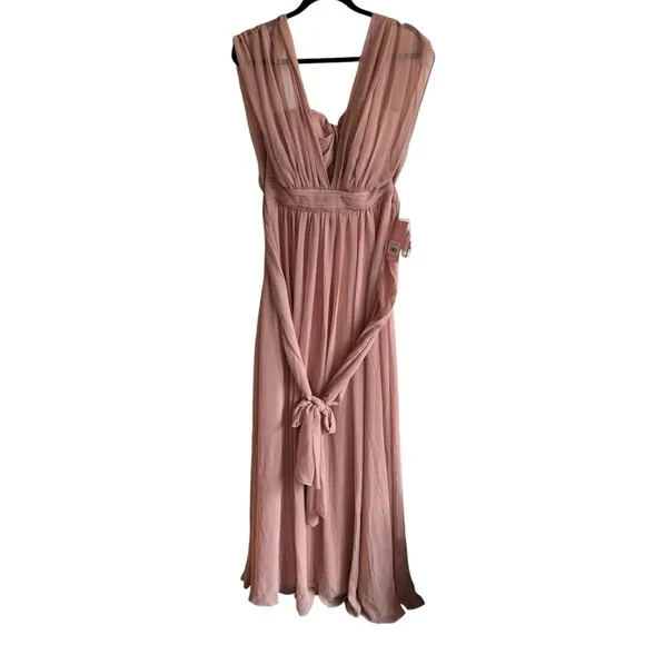 NWT Birdy Grey Grace Convertible Dress in Rose Quartz, Size Medium